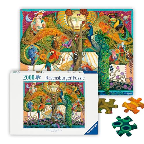Ravensburger - On The Fifth Day - 2000 Piece Jigsaw Puzzle - Stunning Imagery of an Artistic Creation Rendition - Vibrant Colors - Frameable - Premium Quality - Puzzles for Adults