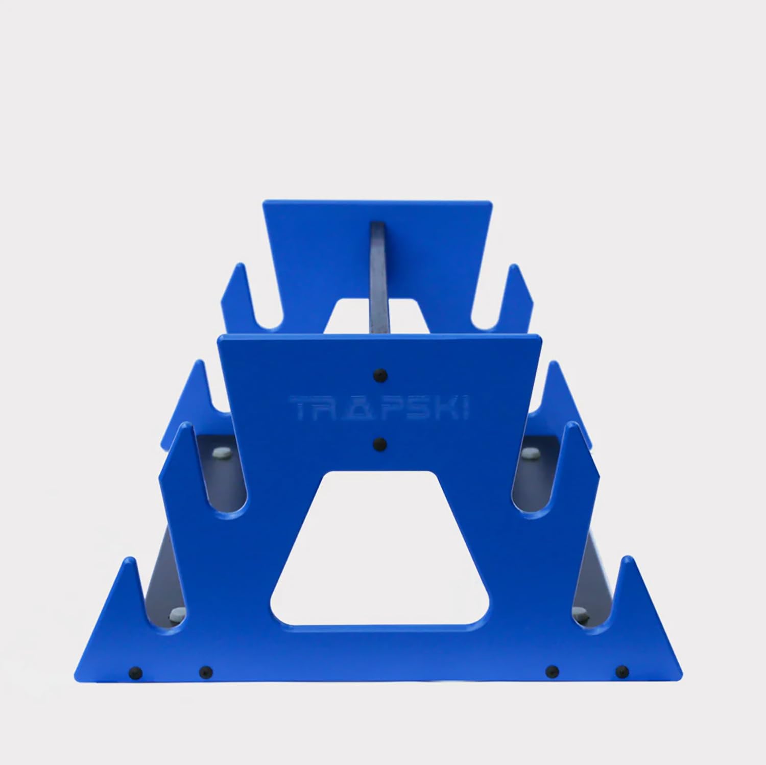 TRAPSKI All Mountain Ski and Snowboard Mobile Rack | Marine Grade HDPE Plastic | UV Protected | Premium Strap Included | 3 Year Warranty | Made in The USA | Veteran Owned Business… (Black, Quad)