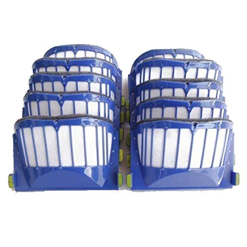 Replacement Parts 10 x Aero Vac Filters Kit for iRobot Roomba 500 600