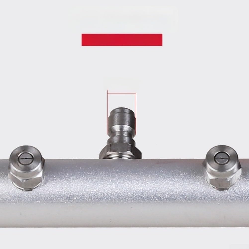 Ugello di ricambio per idropulitrice in acciaio inox per 4000 PSI, spazzola rotante con ruote da 100 mm per la pulizia del veicolo, chiusura rapida standard da 1/4" (C)