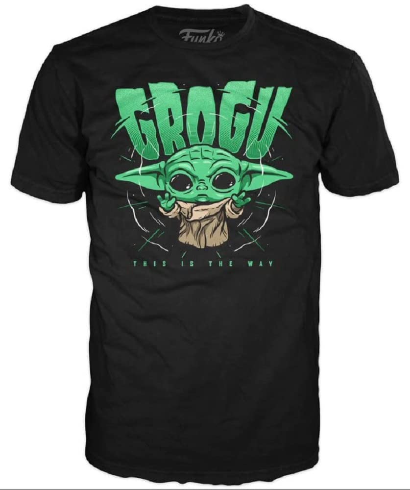 Funko Loose Tee: Star Wars: the Mandalorian: Grogu (the Child, Baby Yoda), Extra Extra Large, (XXL), T-Shirt, Clothes