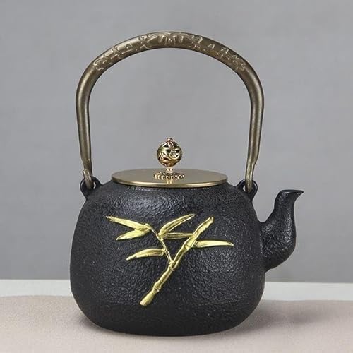 彩花鳥提梁壺 茶壺 茶道具 茶器 工芸品 美術品 置物 煎茶道具 水注 水次 京焼き 赤絵 花鳥 高野昭阿弥作 茶道 : 茶道具