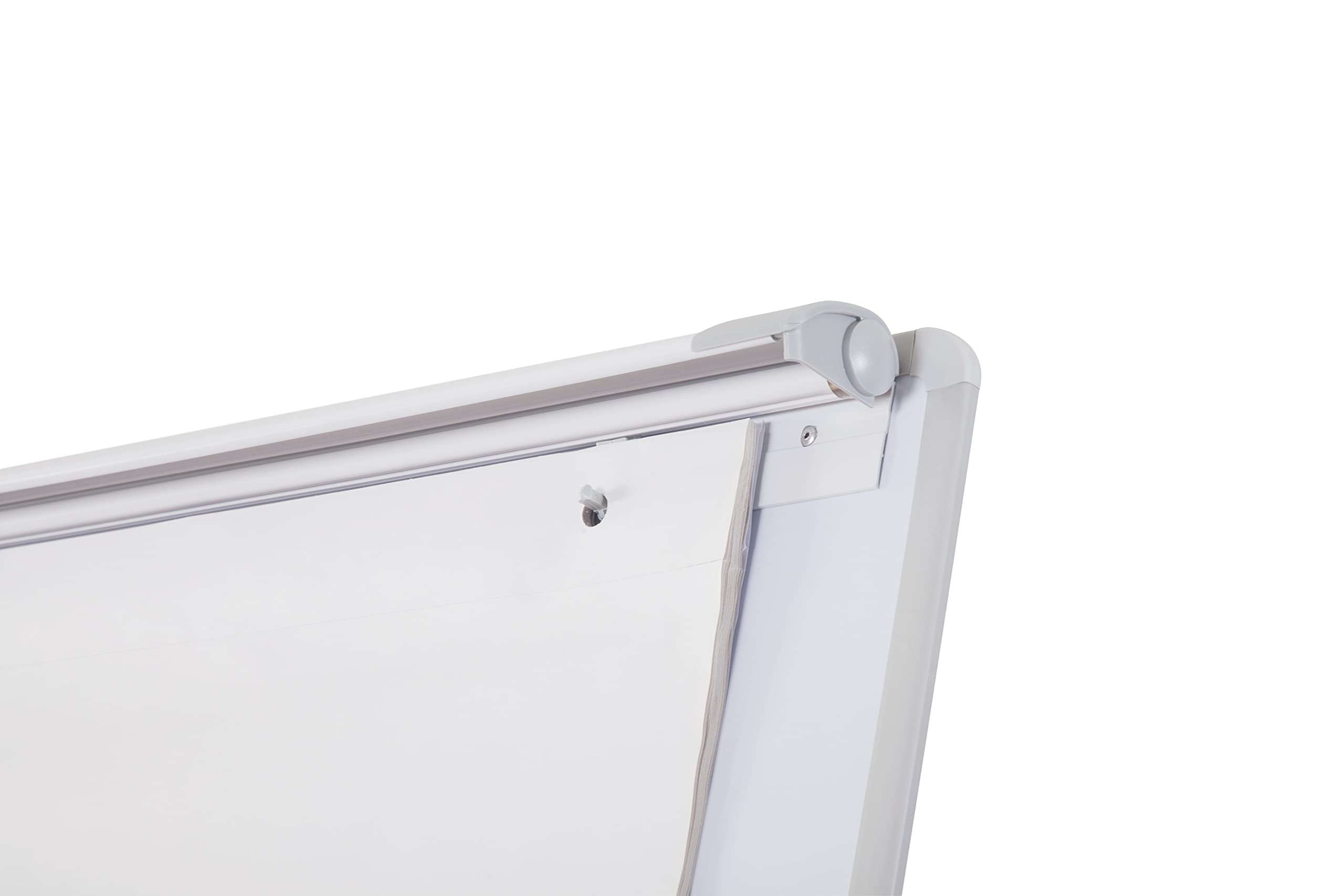 Bi-Office Lavagna Portablocco Magnetico, Cavalletto Treppiedi , Cornice in Grigio, Dimensioni Pannello Euro 700 x 1000 mm