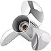 11x15 Stainless Steel Boat Outboard Propeller for Yamaha Outboard 40-60HP 3 Blades Stainless Steel Prop 13 Spline Tooth Propel RH
