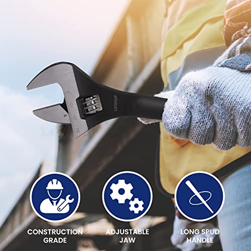 Lichamp 10-Inch Adjustable Construction Spud Wrench #TOP2