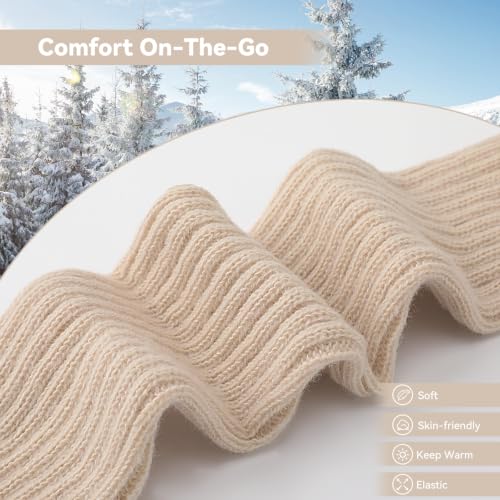 Image of Pleneal Leg Warmers for Women 80s Y2k, Ribbed Knit Long Socks LegWarmer