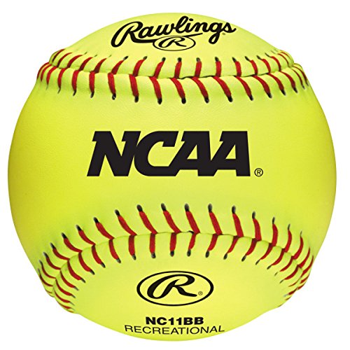 Rawlings NCAA Recreational Softballs, 12 Count, 11"
