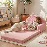 TinyPalsa Sofá para niños, con tela de forro polar extra