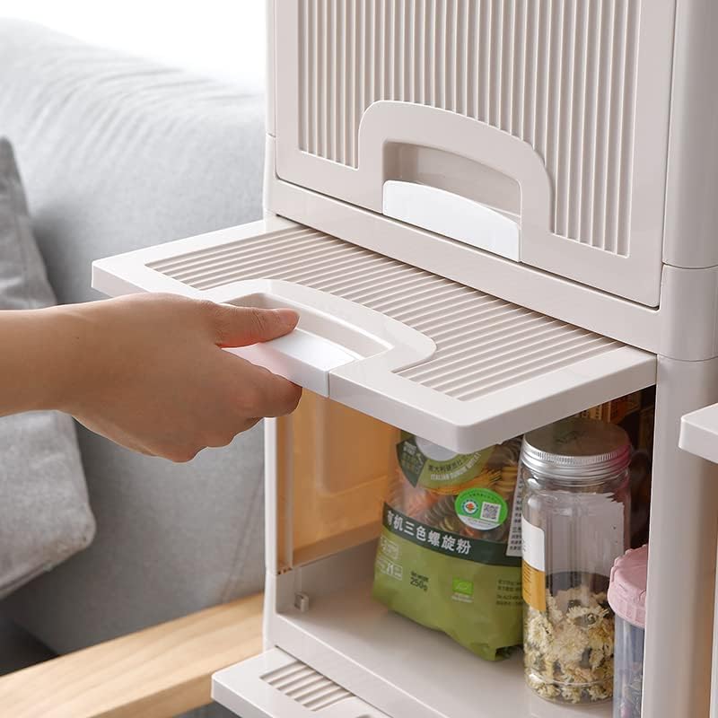 Image of Plastic Wardrobe for Clothes : Versatile Plastic Cupboard for Storage Organizer & Organisers Storage for for Neat and Storage Solutions for Clothes Collapsible Wardrobe (4 Layer)