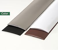 Vista 6 de Tira de transición de suelo autoadhesiva, tira de borde de umbral de PVC adecuada para transición de umbral de alfombra con una altura inferior a