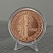 Mercury Dime Design 1 oz Pure .999 Copper Round Collecticble Jumbo 39mm Coin in Capsule - COA by Heavenly Metals