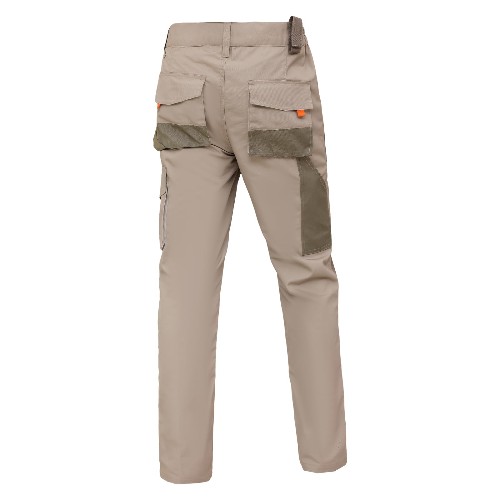 WORK IDEA Pantalones de trabajo para hombre con bolsillos Oxford en la rodilla, lona resistente