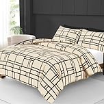 Pamposh Double Duvet Set - Premium Brushed Microfiber Reversible Double Duvet Cover - Hypoallergenic Bedding Sets 3 Pcs - Ultrasoft Quilt Cover Set with Zipper Closure