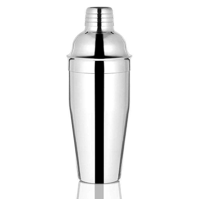 Etens Stainless Steel Cocktail Shaker with Built-In Strainer