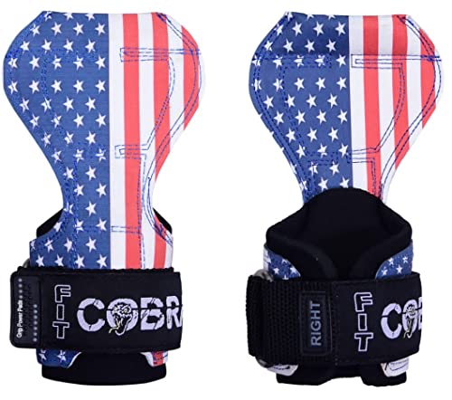 Image of Cobra Grips Weight Lifting Gloves with Adjustable Neoprene Padded Wrist Wraps - Heavy Duty Alternative to Power Lifting Hooks for Deadlifts