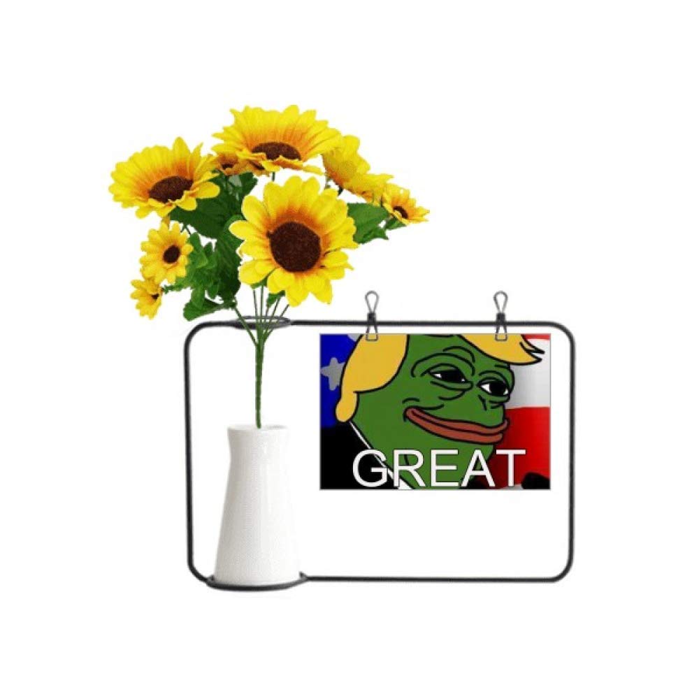 Carte de bénédiction grenouille triste président usa humour mème