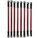 VGEBY 8 pièces Barre de Liaison en Alliage d'aluminium adaptée pour 313mm empattement SCX10 Chenille 1/10 Voiture télécommandée