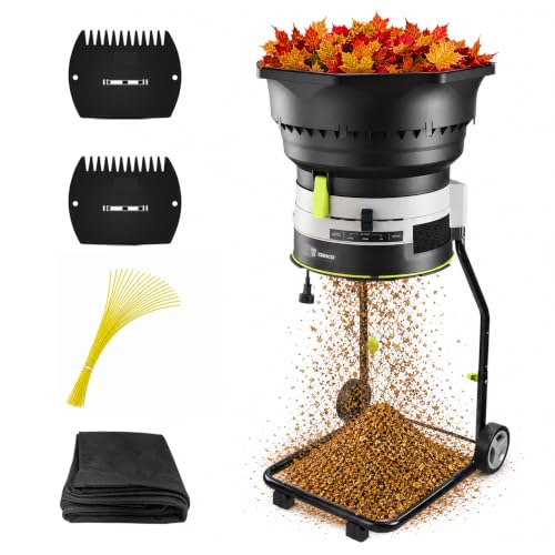 Electric Leaf Mulcher/Shredder: DEKOPRO 15-Amp 8200RPM...