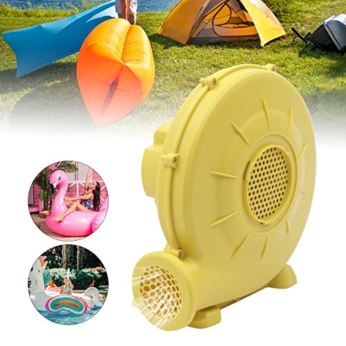 350W Electric Inflatable Air Blower Pump Fan With Mesh And Handle Inflatable Bo-Un-Cer Blower For Balloon Boat Yellow 13.1X 7.4X 13.3In 6.6Ft Cord #TOP4