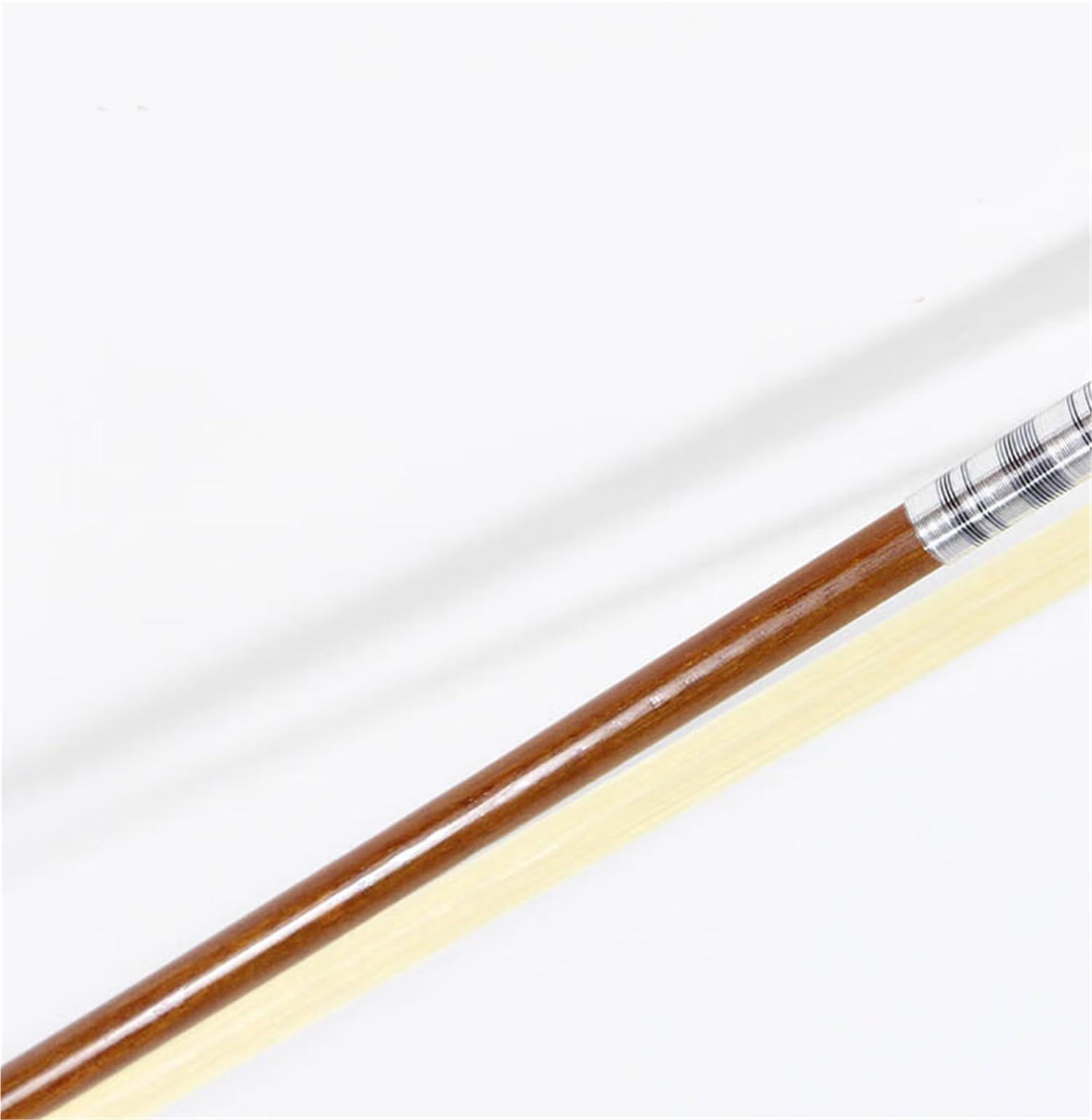 Arco Violín Profesional Arco de violín de madera brasileño cola de caballo natural grado de rendimiento 4/4 3/4 1/2/ 1/4 1/8 tamaño arco(4/4)