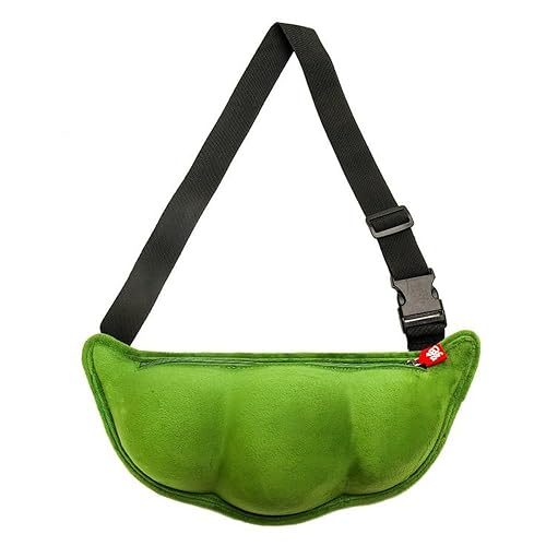Plush Pea Shaped Crossbody Bag