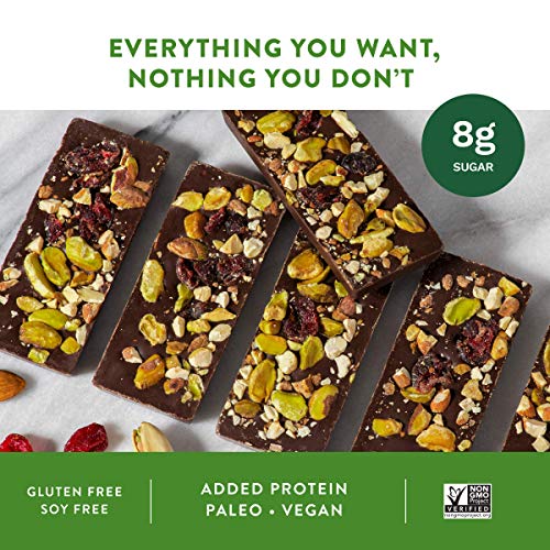 Jojo's Dark Chocolate Bars Made With Hemp, Plant Based Protein, Low Sugar, Low Carb, Vegan, Paleo & Keto Friendly, Healthy Snack, Original, 1.2Oz Bar (12 Count Box) #TOP3