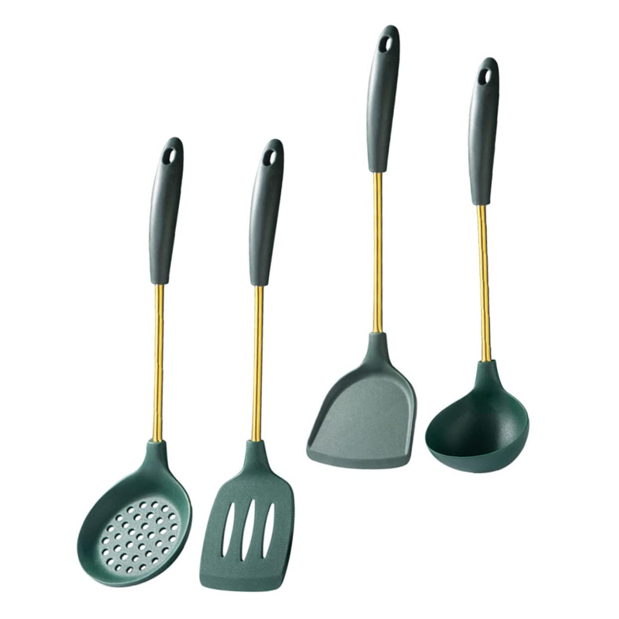 Alipis Utensili Cucina Resistenti Calore Silicone Antiaderenti Appesi Drenaggio Acqua Utensili Cucina Domestico Durevoli
