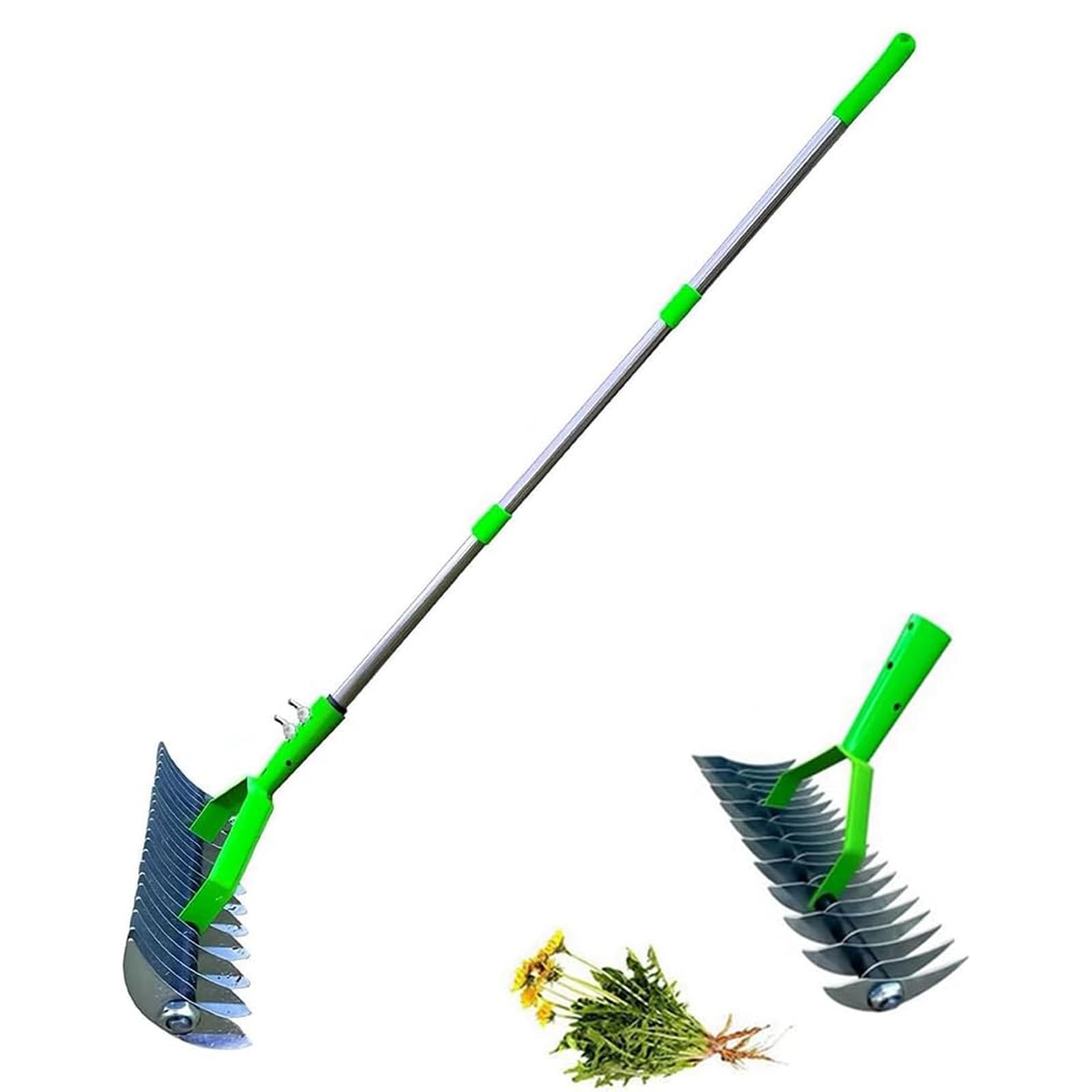 Scarificatore Aeratore per Prato con Maniglia, Scarificazione Manuale per Aerazione del Terreno dell'Erba del Prato, Strumento per aerazione con Punte per Aeratore del Prato, per la Cura del Prato