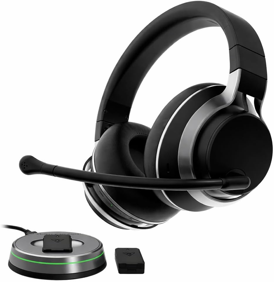 Stealth Pro Multiplatform Wireless Noise-Cancelling Gaming Headset for Xbox Series X|S, Xbox One, PS5, PS4, PC, Mac, Mobile – Swappable Batteries – Black