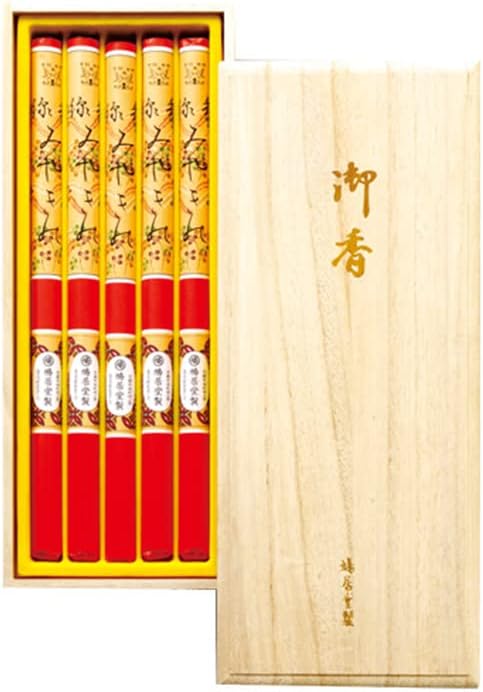 【外のし名入れ包装/ご注文者様の苗字のみ/御供】線香 ギフト 宮城野 みやぎの 長寸 5把 桐箱 のし 名入れ対応 贈答用 進物用