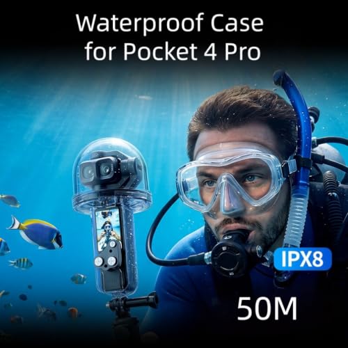 Carcasa subacuática DJI Pocket 4Pro funda impermeable de protección submarina 7
