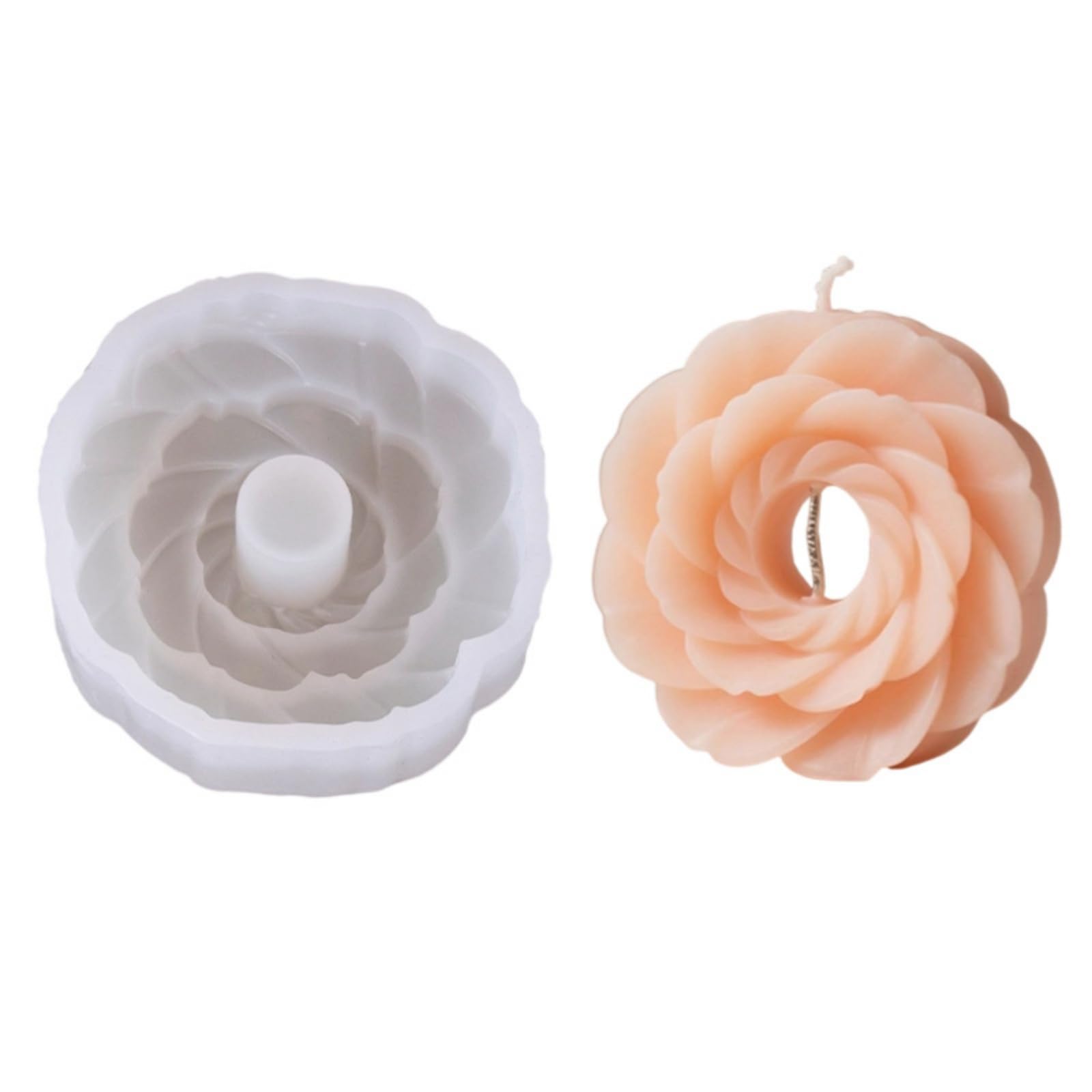 Hsioluted Easy Demolding Silicone Featuring Unique Rings Designs for Making Ideal for Hobbyists Holiday Decoration