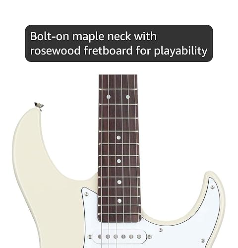 Amazon.com: Yamaha PAC112V 電吉他復古白色: 樂器