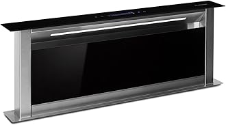 Klarstein Downdraft 90cm Cooker Hood, 576m³/h Airflow, A+ Energy Efficient Extractor Fan, 10 Modes