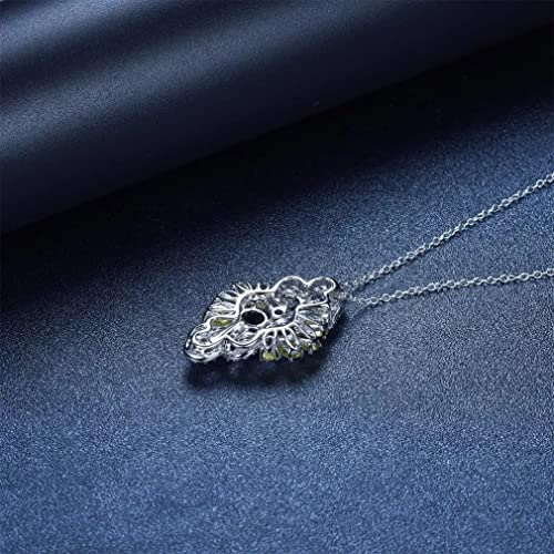 Collier en améthyste véritable et argent massif de haute qualité - 5