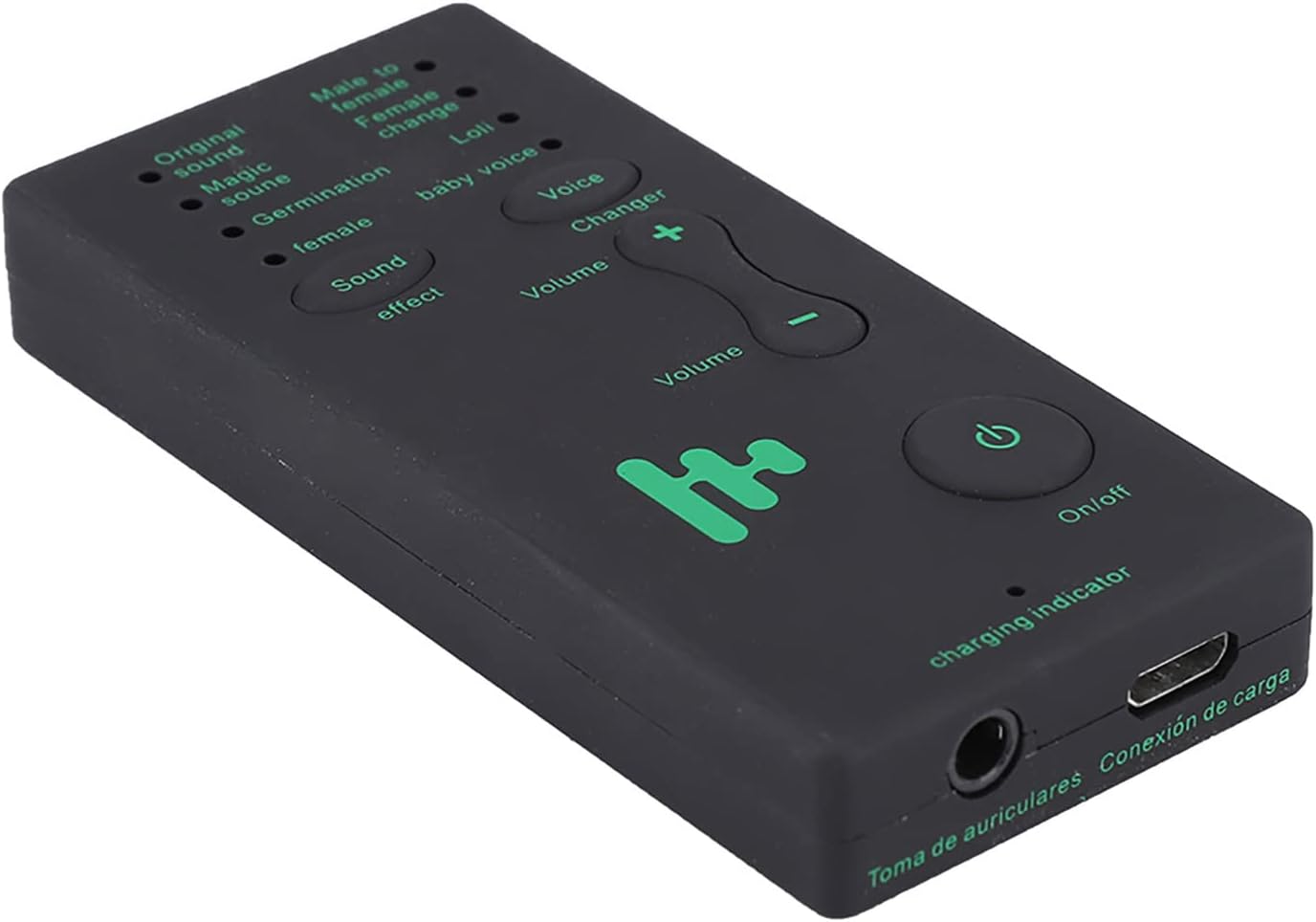 Ghostface Voice Changer, Scream Voice Changer Microphone Voice Changer for Ps4 Voice Changer for Phone Calls, Portable Mini 300MA 3.7VLive Broadcast Sound Card for Mobile Phone