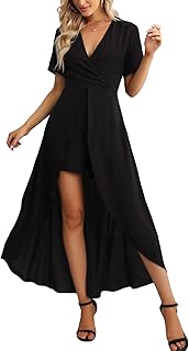 Womens Sleeveless Scoop Neck Floral Rayon Party Split Maxi Romper Dress