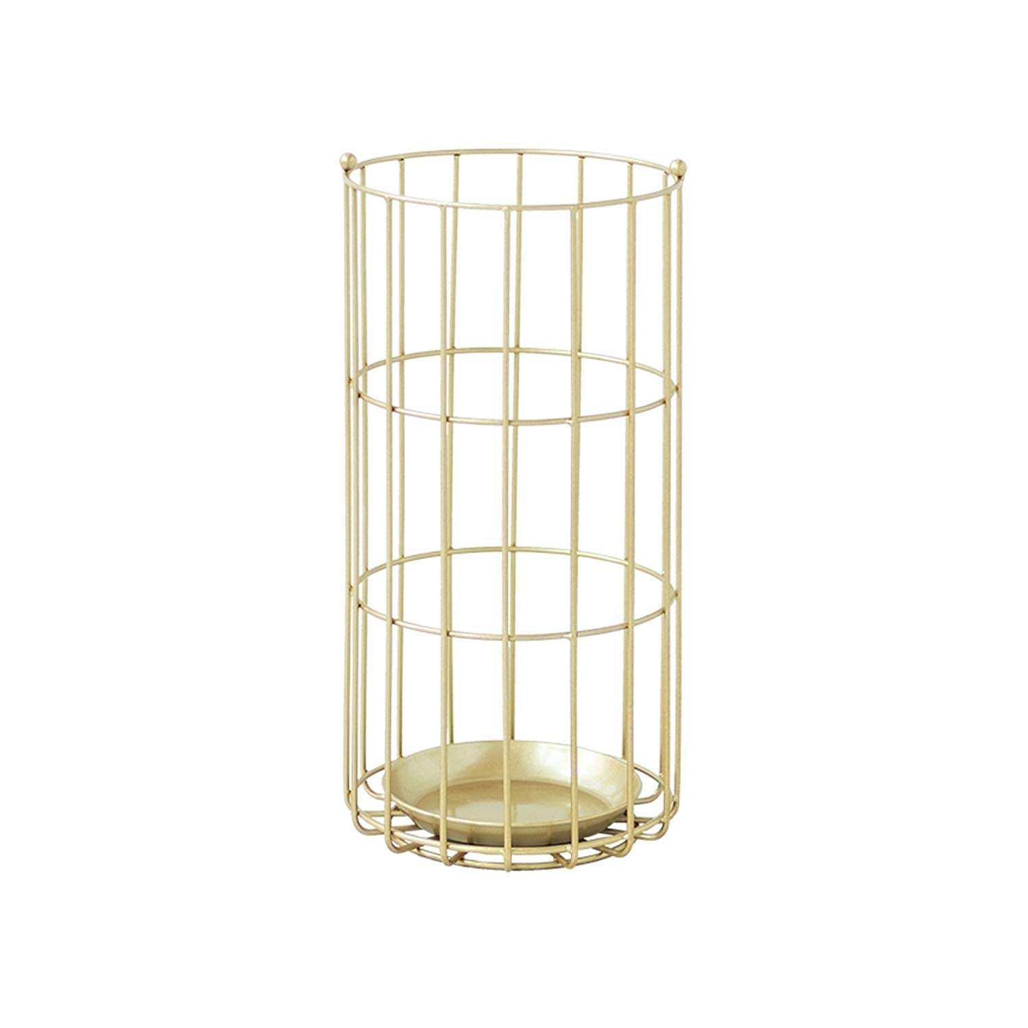 Portaombrelli in Metallo, Elevata stabilità Circolare, Grande capacità, Design Moderno ed Elegante, Pratico complemento d'arredo, 50x25 cm