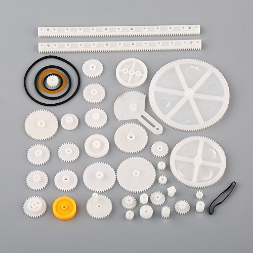 VERY100 Plastic Shaft Rack Reduction Worm Gears Belt Pulley DIY for Robot 34 Kinds