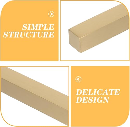 Miniatura 5 de Tofficu Peso de papel de caligrafía china, pisapapeles de cobre plano, herramienta de práctica de caligrafía para pintar escritura Sumi dibujo dorado