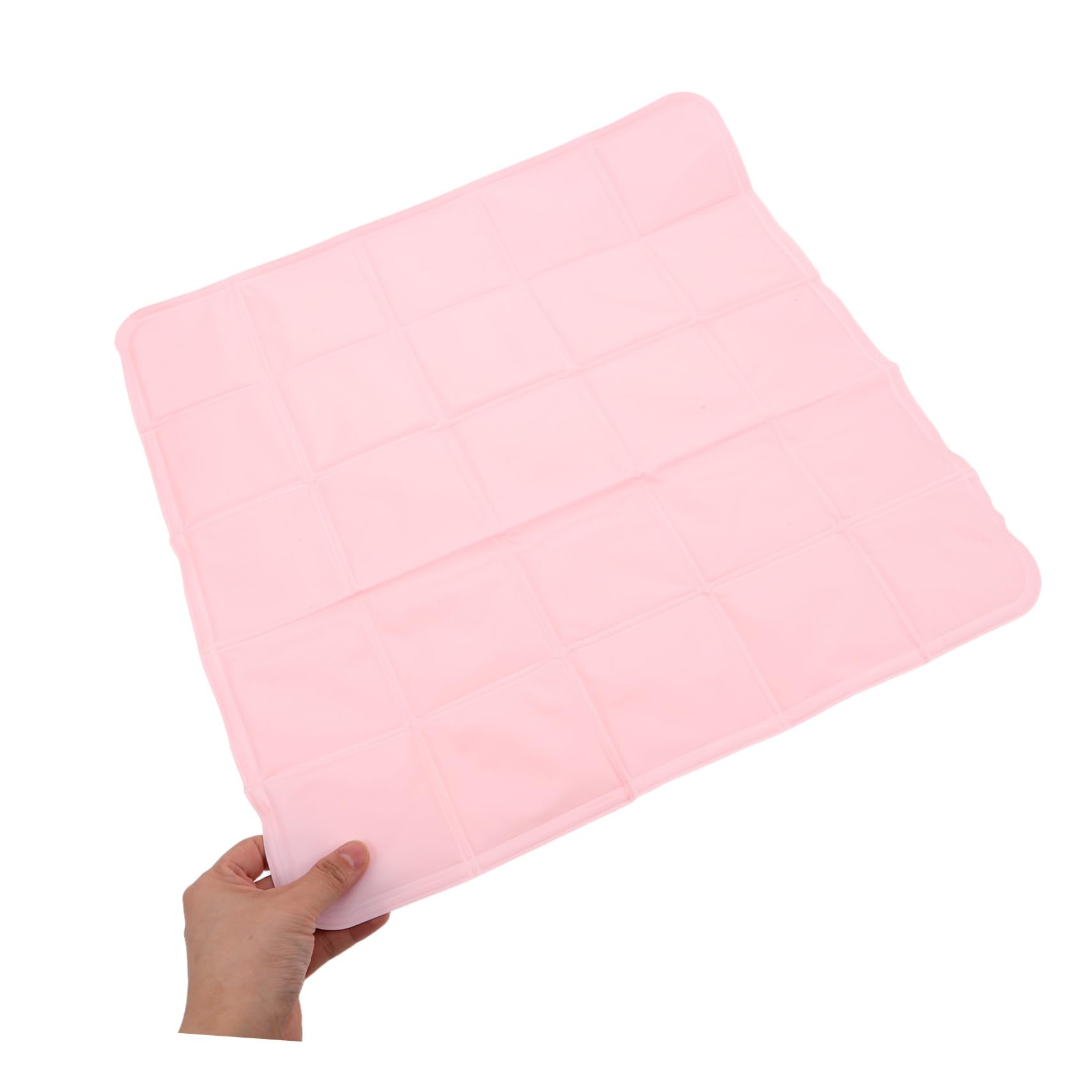 ibasenice Tapis De Glace pour Animaux De Compagnie Coussin De Refroidissement De Chien Tapis De Refroidissement pour Chenil pour Chien De ssement Portable Rose PVC