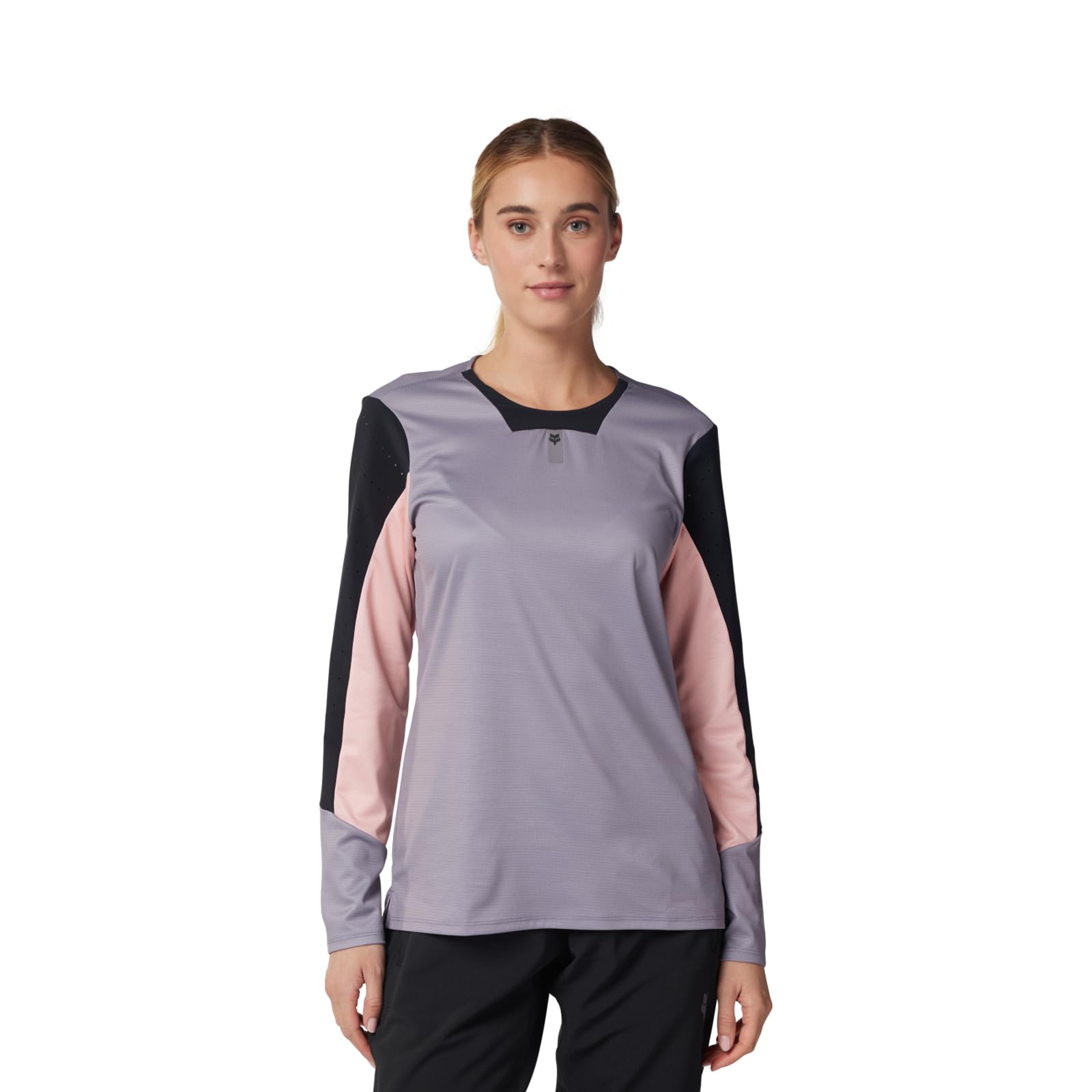 Fox Racing Women's Defend Long Sleeve Jersey Shirt, Stone, Large