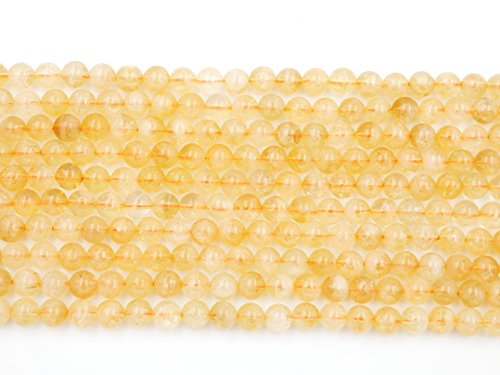 Malahill Premium Gemstone Beads For Jewelry Making Precious Natural Stone Beads Wholesale 2 Strands Aaa Grade Citrine Beads 6Mm #TOP2