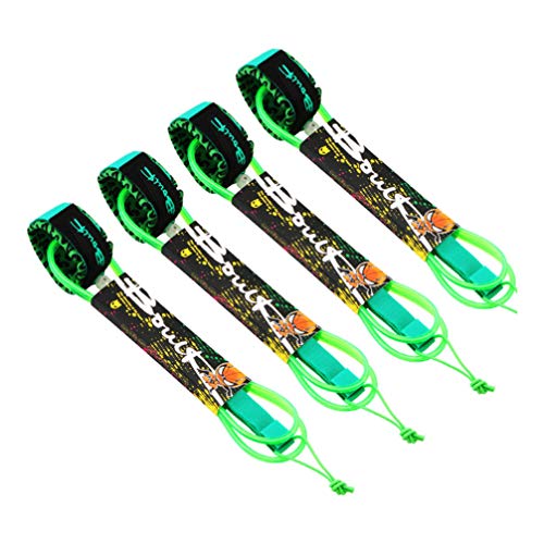 BESPORTBLE coleira de surf de surfe reta para prancha de surfe, corda transparente para surfe, perna