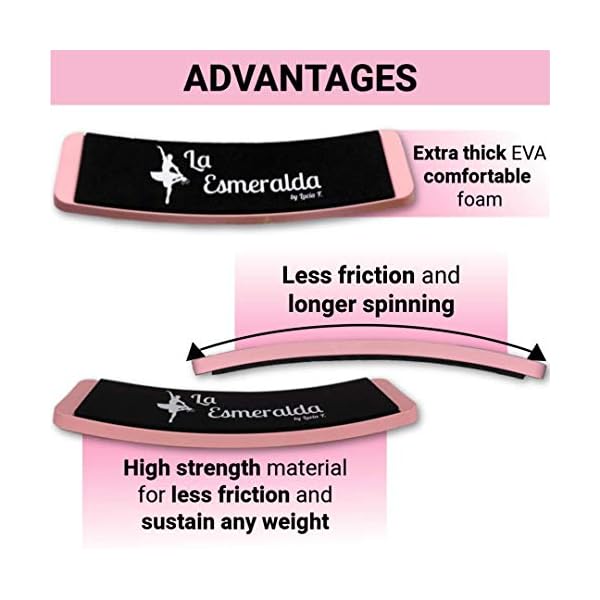 La-Esmeralda-Ballet-Turning-Board-for-Dancers-Figure-Skating-Ballet-Dance-Turning-Pirouette-Board-Training-Equipment-for-Dancer-Ice-Skaters La Esmeralda Ballet Turning Board for Dancers-Figure Skating Ballet Dance Turning Pirouette Board, Training Equipment for Dancer, Ice Skaters.