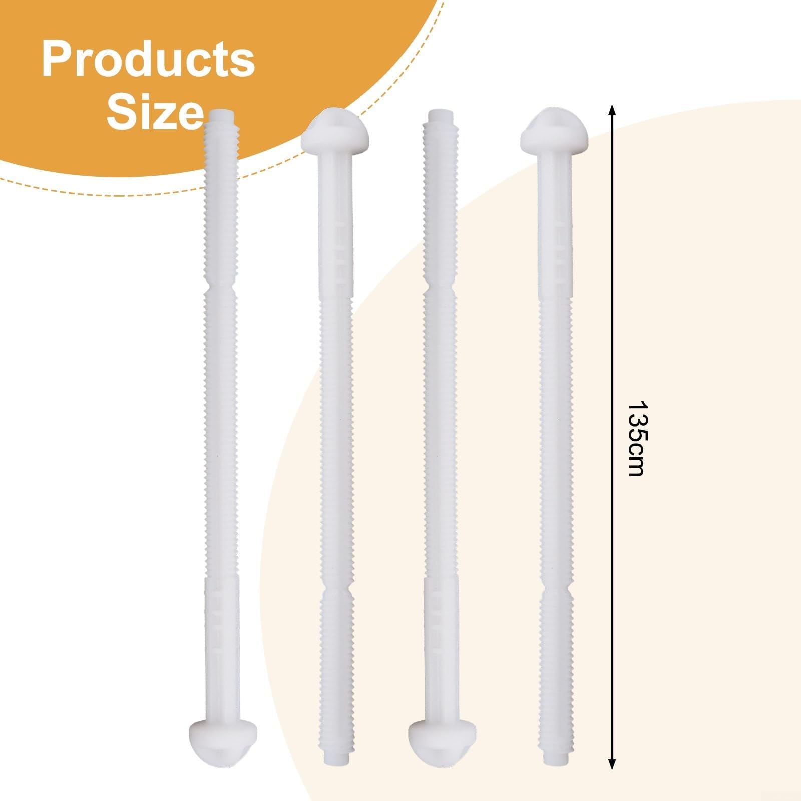 Set di 4 aste di azionamento per piastra di scarico, compatibili con modelli Twinline per barra pressatrice Twinline 240.074.00.1