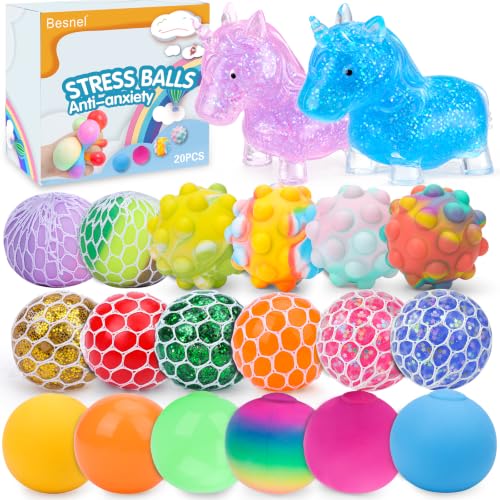 Image of 20Pack Stress Balls, Squishy Balls, Squeeze Balls for Adults