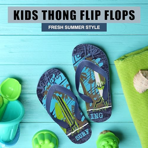 NORTY Thong Flip Flops for Kids and Toddlers - Slide Sandals for Boys and Girls - Comfortable Footwear for Summer - Runs One Size Small2