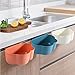 2 pezzi Contenitore Rifiuti da Cucina da Appendere, Pattumiera da Cucina per la Raccolta di Corteccia di Verdure,Pattumiera Sospesa per Cucina (blu)