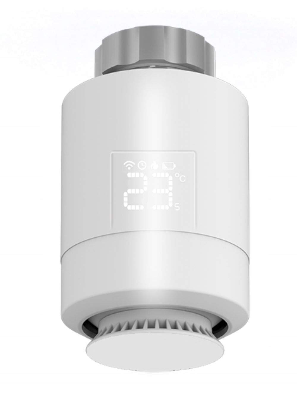 Cabezal termostático RTX x4 + ZigBee WiFi Gateway TUYA Set compatible ZigBee 3.0 y Tuya Smart Life, control inteligente